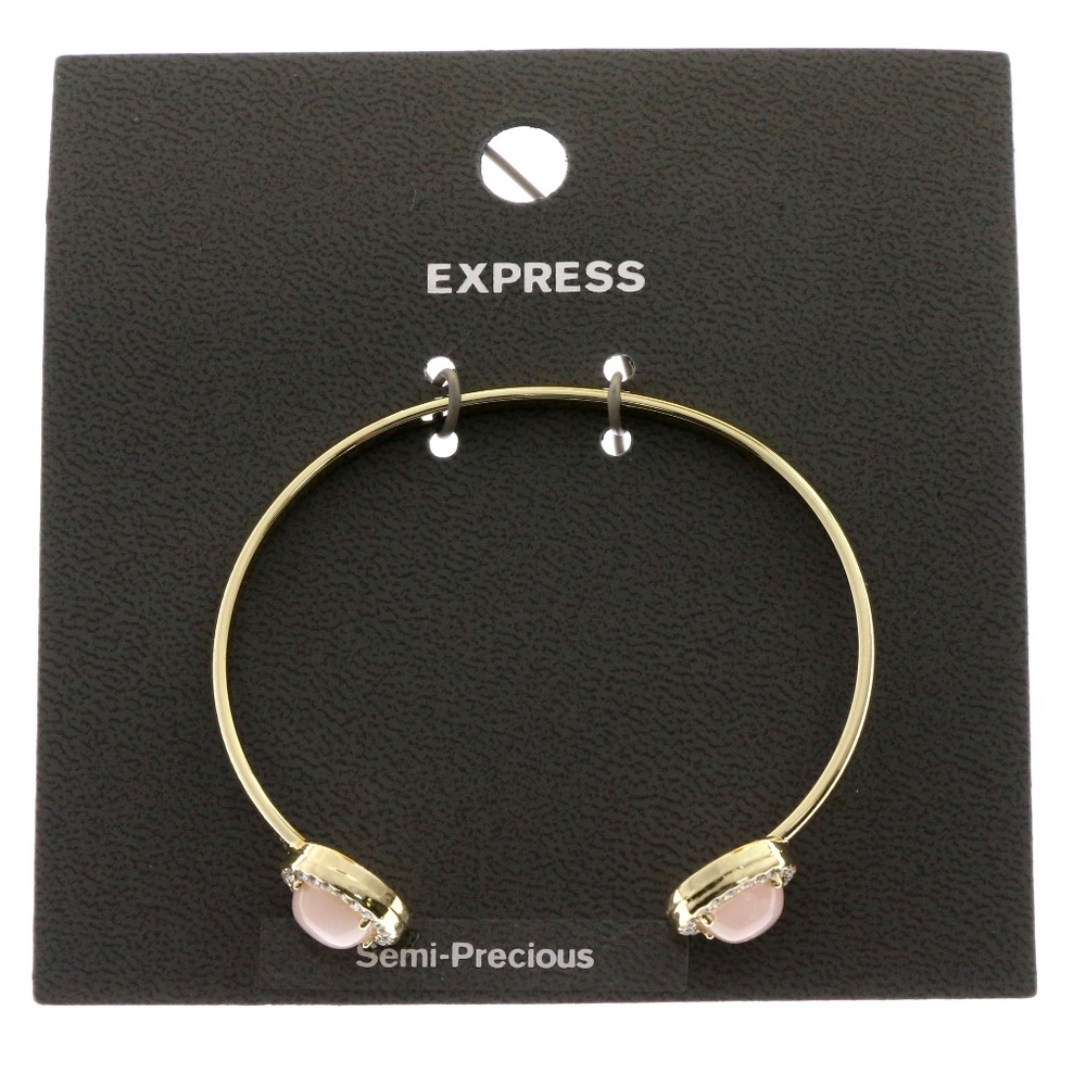 Express Bangle-Bracelet Gold-Tone/Pink NWT